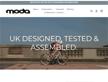 Tablet Screenshot of moda-bikes.com